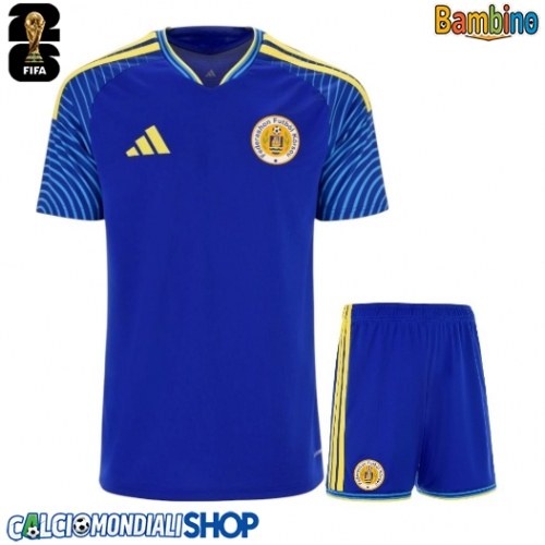 Maglie da calcio Curaçao Prima Maglia Bambino Mondiali 2026  Manica Corta + Pantaloni corti)